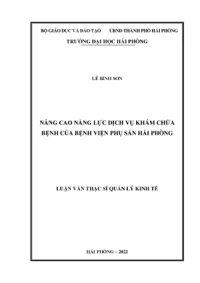 Luận văn thạc sĩ: Nâng cao năng lực khám chữa bệnh tại