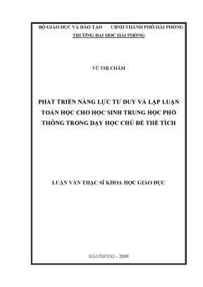 Phát Triển Năng Lực Tư Duy Toán Học Cho Học Sinh THPT