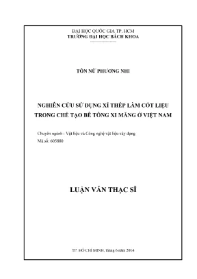 Nghiên cứu ứng dụng xỉ thép làm cốt liệu trong bê tông 