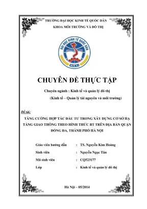 Giải pháp tăng cường hợp tác đầu tư xây dựng cơ sở hạ 