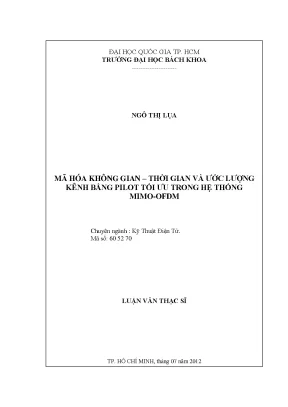 Luận Văn Thạc Sĩ: Mã Hóa Không Gian Thời Gian Và Ước