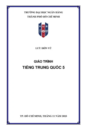 Giáo Trình Tiếng Trung Quốc 5 - Học Tiếng Trung Hiệu Quả