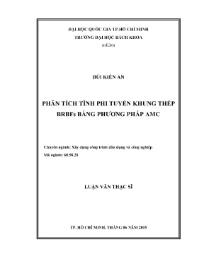 Phân tích tĩnh phi tuyến khung thép BRBFs bằng phương