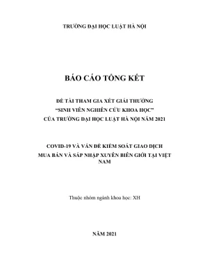 Nghiên cứu khoa học về COVID-19 và kiểm soát giao dịch 
