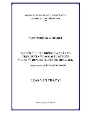 Nghiên cứu tác động của yếu tố trực tuyến và ngoại tuyến
