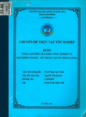Chuyên đề thực tập tốt nghiệp: Nâng cao hiệu quả khai 