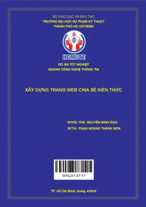Đồ Án Tốt Nghiệp CNTT: Xây Dựng Trang Web Chia Sẻ Kiến Thức