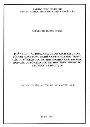 Phân Tích Tác Động Chính Sách Tài Chính Đến Nghiên Cứu