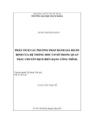 Phương pháp đánh giá độ ổn định hệ thống mốc cơ sở trong 