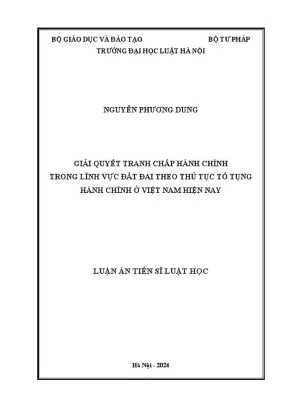 Giải quyết tranh chấp hành chính đất đai theo thủ tục tố