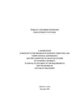 Phân tích ổn định và ước lượng sai số bằng hàm entropy 