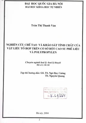 Nghiên cứu chế tạo và tính chất vật liệu tổ hợp từ bột 