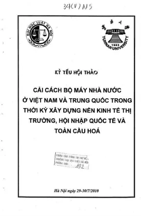 Cải cách bộ máy nhà nước Việt Nam và Trung Quốc trong
