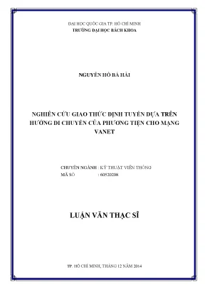 Nghiên Cứu Giao Thức Định Tuyến Dựa Trên Hướng Di Chuyển