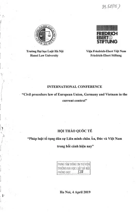 Hội thảo khoa học quốc tế về pháp luật tố tụng dân sự 