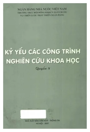 Kỷ Yếu Nghiên Cứu Khoa Học Quyển 8 - Ngân Hàng Nhà Nước