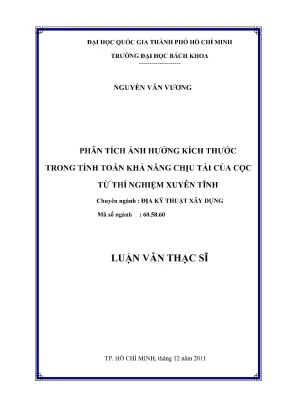 Phân tích ảnh hưởng kích thước đến khả năng chịu tải của