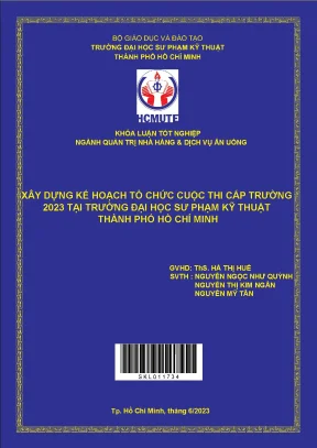 Hướng dẫn xây dựng kế hoạch tổ chức cuộc thi cấp trường 