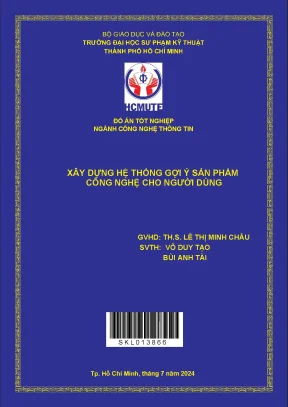 Đồ án tốt nghiệp CNTT: Xây dựng hệ thống gợi ý sản phẩm
