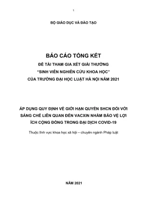 Nghiên cứu giới hạn quyền sở hữu công nghiệp đối với