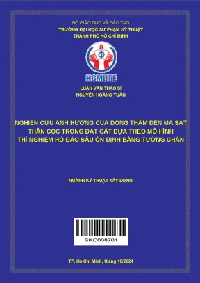Nghiên cứu ảnh hưởng dòng thấm đến ma sát thân cọc trong