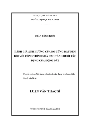 Đánh Giá Ảnh Hưởng Độ Cứng Đất Nền Đến Công Trình Nhà