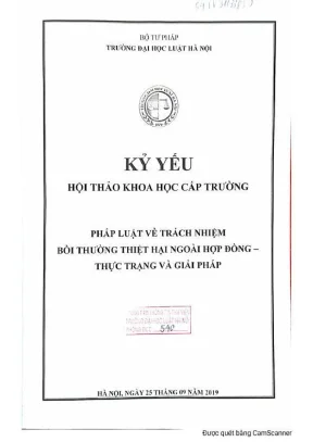 Pháp luật về trách nhiệm bồi thường thiệt hại ngoài hợp