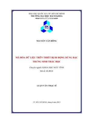 Luận Văn Thạc Sĩ: Mã Hóa Dữ Liệu Trên Thiết Bị Di Động