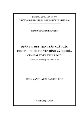 Luận Văn Thạc Sĩ: Quản Trị Quy Trình Sản Xuất Chương