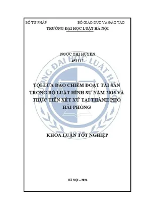 Tội lừa đảo chiếm đoạt tài sản trong Bộ luật Hình sự