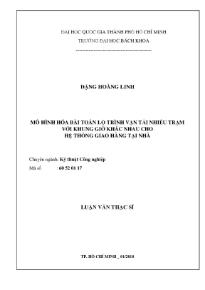 Mô Hình Hóa Bài Toán Lộ Trình Vận Tải Đa Trạm Với Khung