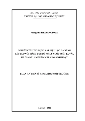 Nghiên cứu ứng dụng vật liệu lọc đa năng kết hợp màng