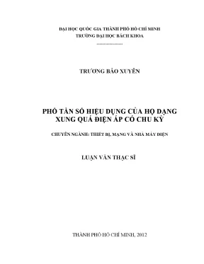 Luận Văn Thạc Sĩ: Thiết Bị Mạng & Nhà Máy Điện - Phổ Tần