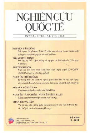 Nghiên cứu quốc tế 98: Đội ngũ biên tập Nguyễn Anh Tuấn 