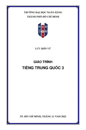 Giáo Trình Tiếng Trung Quốc 3 - Học Tiếng Trung Hiệu Quả