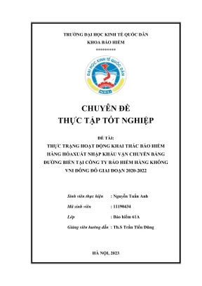 Khai thác bảo hiểm hàng hóa xuất nhập khẩu vận chuyển 