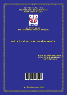 Thiết kế và chế tạo máy cắt rãnh sọ dừa hiệu quả, chất