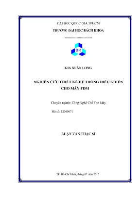 Luận Văn Thạc Sĩ: Nghiên Cứu Thiết Kế Hệ Thống Điều