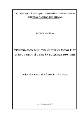 Luận Văn Thạc Sĩ: Tính Toán Ổn Định Thanh Thành Mỏng