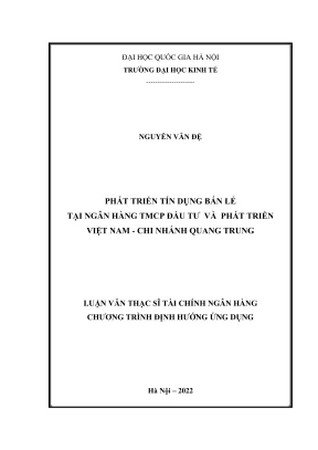 Phát Triển Tín Dụng Bán Lẻ Tại BIDV Chi Nhánh Quang