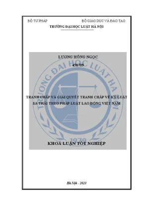 Giải quyết tranh chấp kỷ luật sa thải theo pháp luật lao 