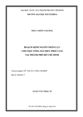 Luận Văn Thạc Sĩ: Hoạch Định Nguồn Nhân Lực Cho Tổng Đài