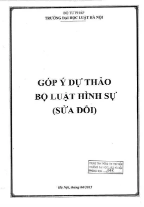Hội thảo khoa học góp ý dự thảo luật hình sự sửa đổi mới