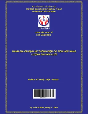 Đánh giá ổn định hệ thống điện tích hợp năng lượng gió