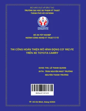 Đồ án tốt nghiệp: Thi công hoàn thiện mô hình động cơ 