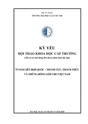 Kỷ yếu hội thảo khoa học 75 năm Liên Hợp Quốc: Thành