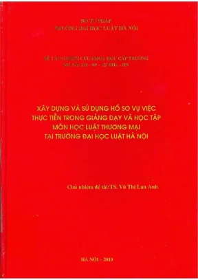 Xây dựng và sử dụng hồ sơ vụ việc thực tiễn trong giảng 