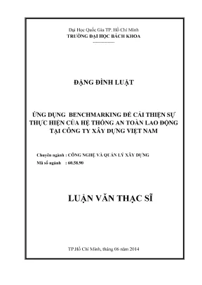 Luận Văn Thạc Sĩ: Ứng Dụng Benchmarking Cải Thiện An