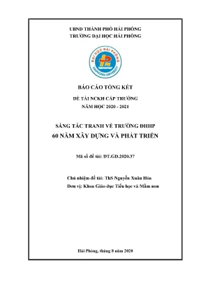 Nghiên cứu khoa học sáng tác tranh kỷ niệm 60 năm ĐHHP 