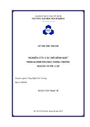 Nghiên cứu mô hình khử THMs trong nước cấp - Luận văn